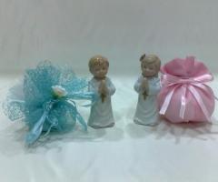 Sacchetti per confetti in azzurro e in rosa