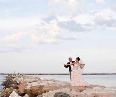 Foto di nozze sul mare