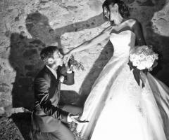 Sposi con effetti di luce by Michele Mascalzoni