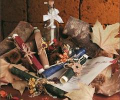 Arrotolata bosco bordeaux/verde