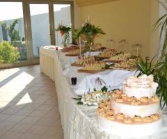 Il Tempio di Giove - Allestimento del buffet per le nozze