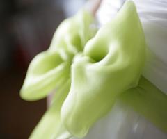 Dettaglio fiocco vestito da sposa