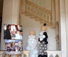 Coppia di sposi di palloncini