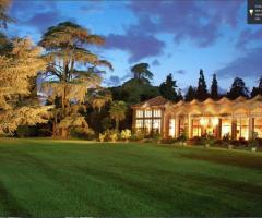 Location di matrimonio illuminata per un matrimonio serale