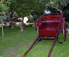 Angolo con carretto antico del parco