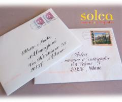 Indirizzi su buste (Solea mosaici&calligrafia)