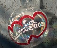 Decodaniela - Pallina artigianale per sposi