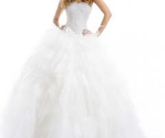 Vestito da sposa con bustier gioiello e gonna ampia - Modello Stella