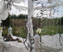Realizzazione scenografica gazebo matrimonio in spiaggia- Eventi wedding