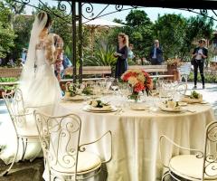 Il giardino di Villa Lina - Allestimento del ricevimento di nozze