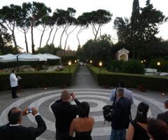 Ingresso degli sposi in villa