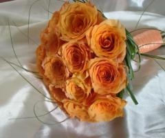 Bouquet sposa rose arancio