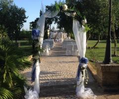 Tenuta Donna Sandra - L'allestimento all'esterno