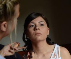 Trucco arancione per la sposa