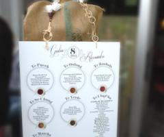 Invito Di Nozze - Tableau de mariage messo "a collana" ad un manichino