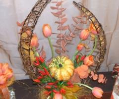 Addobbo floreale per matrimonio d\'autunno