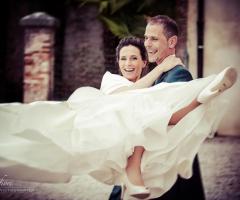 L'abbraccio degli sposi - Dante Fiori Fotografo