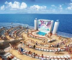 Piscina della nave da crociera per gli sposi 