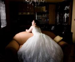 Posa della sposa e luci particolari