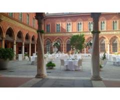 Palazzo Trecchi - Allestimento per il rinfresco all'aperto