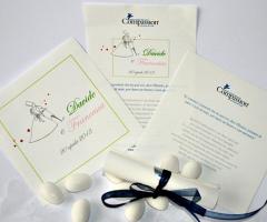 Pergamena personalizzabile con il nome degli sposi