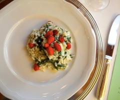 Dettaglio di un piatto presso Villa San Domenico