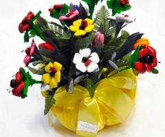 Cesto fantasia coccinelle - Global Humanitaria Italia Onlus