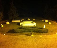 Banchetto nel parco in notturna - Villa Marchesi Riva Berni