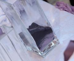 Decorazioni lilla per il matrimonio