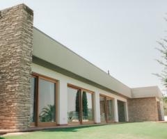 Facciata della villa per matrimoni