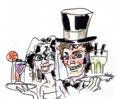 Caricatura degli sposi per il matrimonio a Bologna