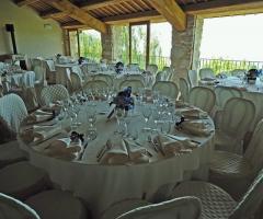 Salone per ricevimento di matrimonio con vista panoramica