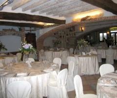 Sala interna per il buffet nuziale