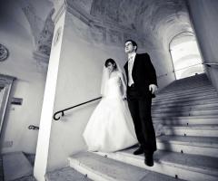 Sposi sulle scale