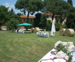 Allestimento per matrimonio presso la Tenuta Pantano Borghese