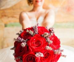 Il mio rosso bouquet -Luca Fabbian Wedding Photography