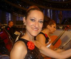 Violinista nell'Orchestra Festival di Sanremo