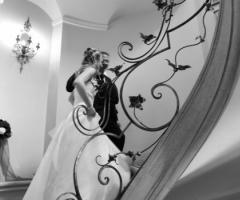 Gli sposi dopo la cerimonia di nozze