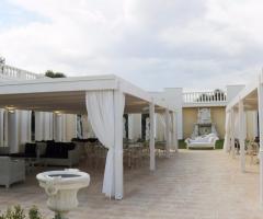 Tenuta Montenari - I gazebo per il ricevimento all'aperto