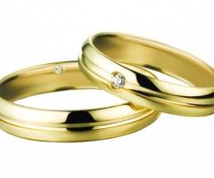 Fedi nuziali in oro giallo