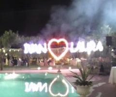 fuochi d'artificio per matrimonio: nomi con cuore