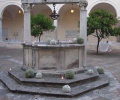 Allestimento floreale per il ricevimento di matrimonio