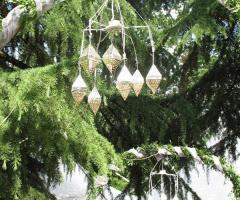 allestimento campanellini argento - Villa Crocioni