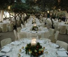 Tavoli per il banchetto nuziale