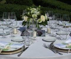 Centrotavola per i tavoli al ricevimento di matrimonio