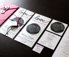 L'Ely Grafica - Partecipazioni in carta perlescente bianca.