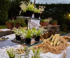 Centrotavola di nozze dallo stile country