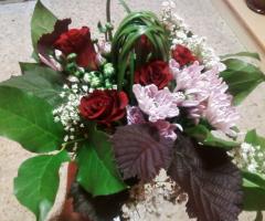 L'Orchidea - Il bouquet della sposa con le rose rosse