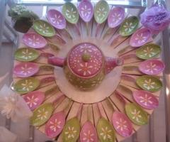 Colorata teiera per la lista nozze