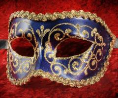 Maschera Colombina con brillantini